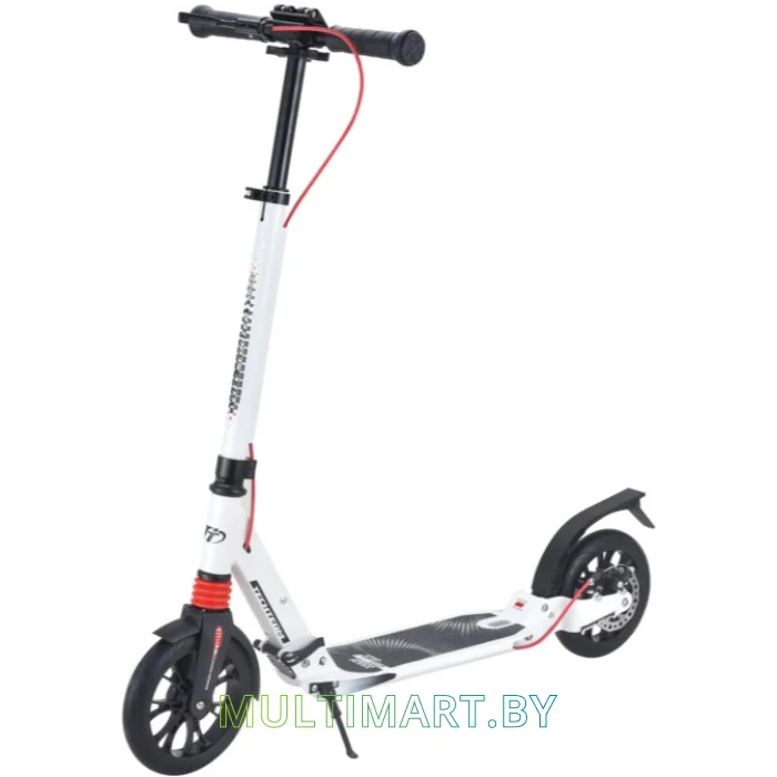 Самокат Tech Team City Scooter Disk Brake 2021 (белый/красный)